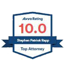 Avvo Rating 10.0 Stephen Patrick Rapp Top Attorney